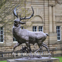 Meistverkaufte Bronze Garten Hirsch Skulptur lebensgroße Bronze Hirsch